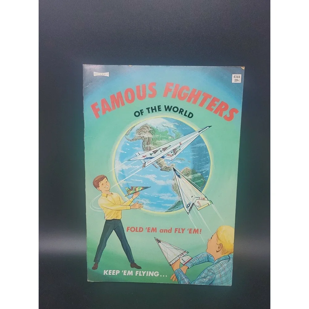 Famous Fighters of the World 1967 ArtCraft Kids Paper Airplanes